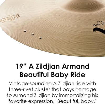 Zildjian A0044 19" A Armand Beautiful Baby Ride Cymbal