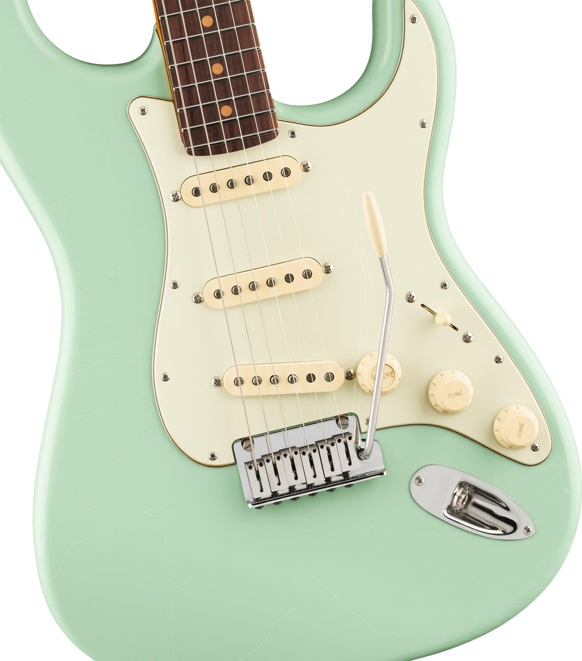 Fender American Ultra Luxe Vintage '60s Stratocaster - Surf Green w/ Guitar Cleaning Kit
