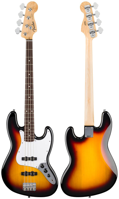 Fender Standard Jazz Bass - 3-Color Sunburst w/ Guitar Cleaning Kit