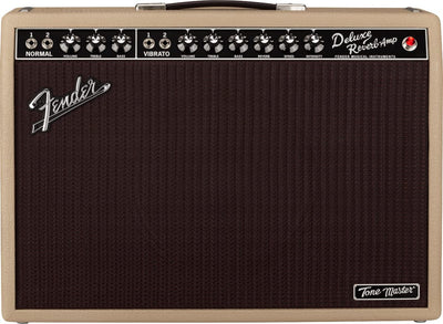 Fender Tone Master Deluxe Reverb 1x12-Inch Guitar Combo Amplifier - Blonde w/ Amperstand Guitar Cradle