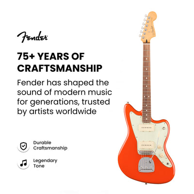 Fender Player II Jazzmaster - Rallye Orange w/ Cleaning Kit