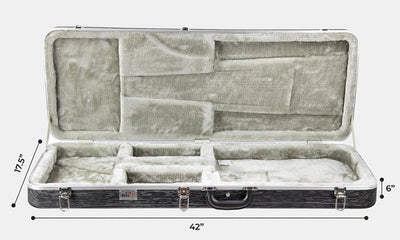 Gearlux Deluxe ABS Molded Electric Guitar Hard Case for Stratocaster or Telecaster