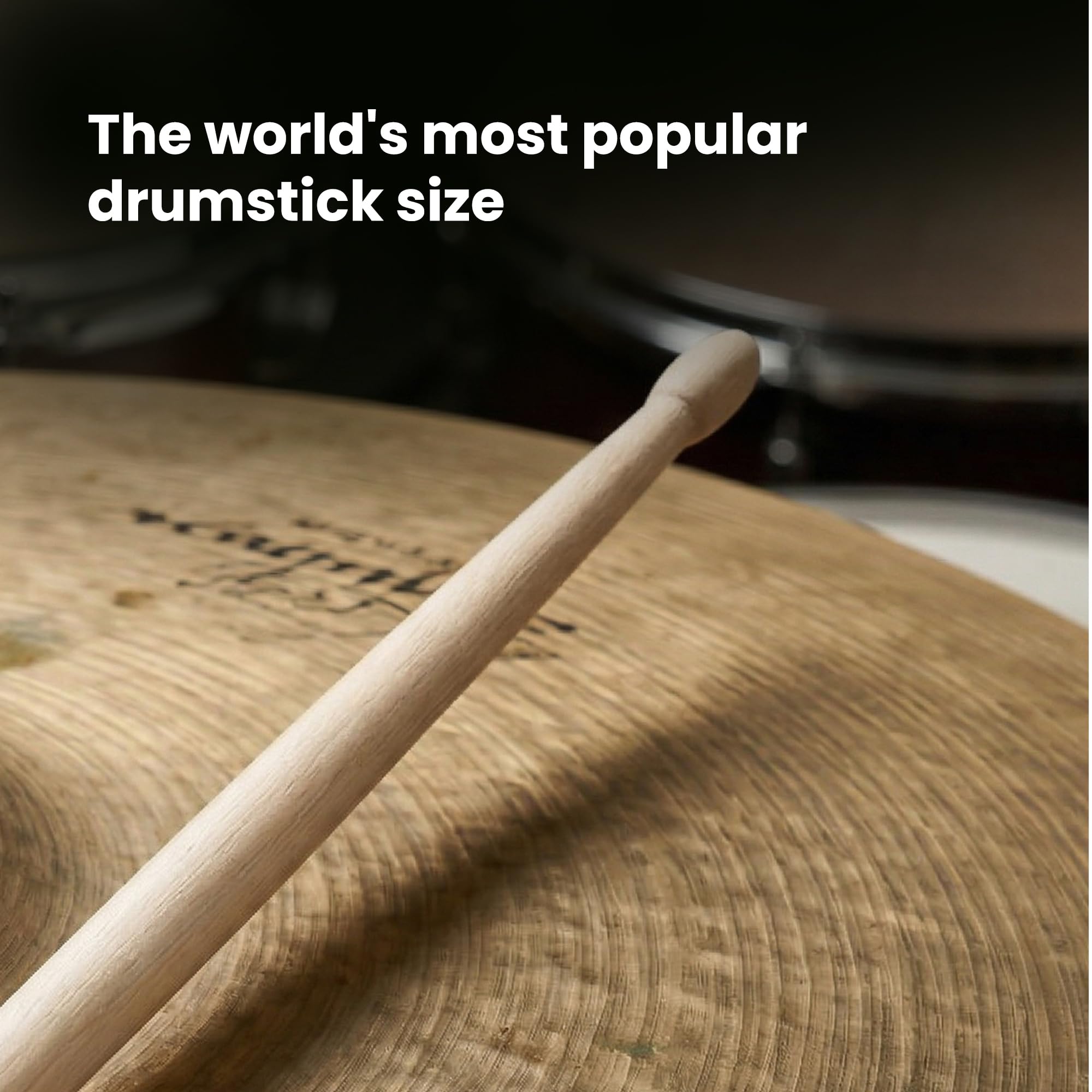 Zildjian 5A Maple Green DIP Drumsticks - 12-Pack Bundle with Austin Bazaar Polishing Cloth