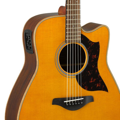 Yamaha A1R Rosewood Dreadnought Cutaway Acoustic-Electric Guitar - Vintage Natural