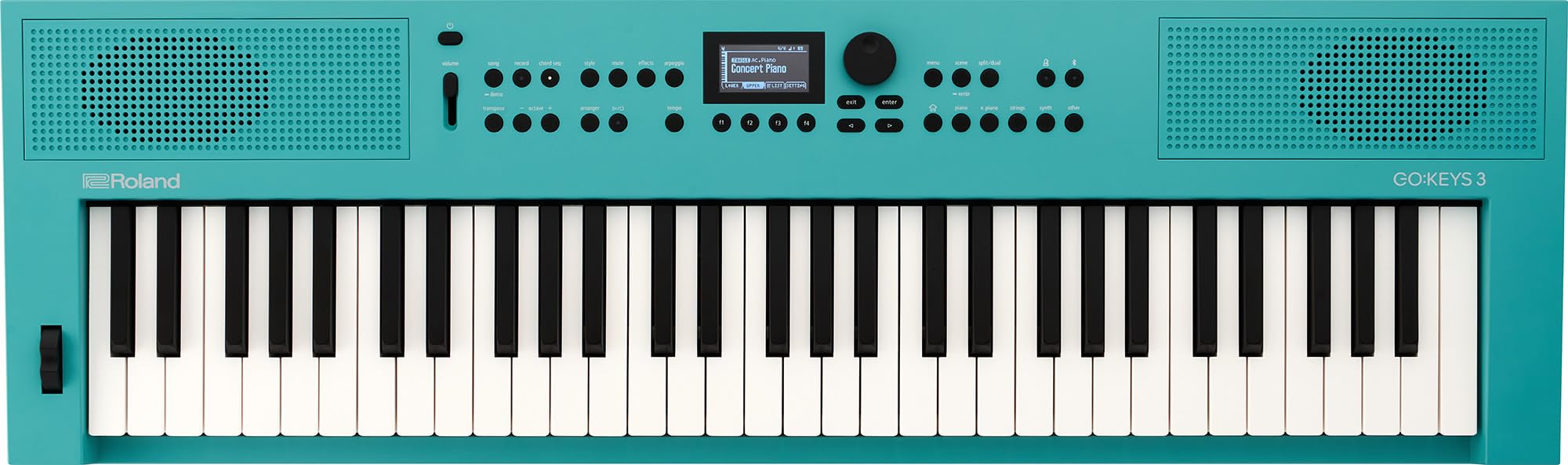 Roland GO:KEYS 3 Music Creation Keyboard - Turquoise w/ Adjustable Stand