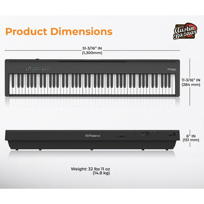 Roland FP-30X 88-Key Digital Piano - Black w/ Sustain Pedal