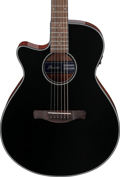 Ibanez AEG50L Left-Handed Acoustic-Electric Guitar - Black High Gloss w/ Gig Bag