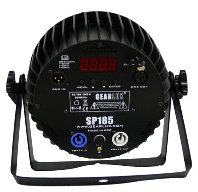 Gearlux SP185 18-LED 12-Watt RGBW+UV Five-in-One LED PAR Stage Light