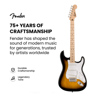 Fender Squier Sonic Stratocaster - 2-Color Sunburst w/ Mustang Micro