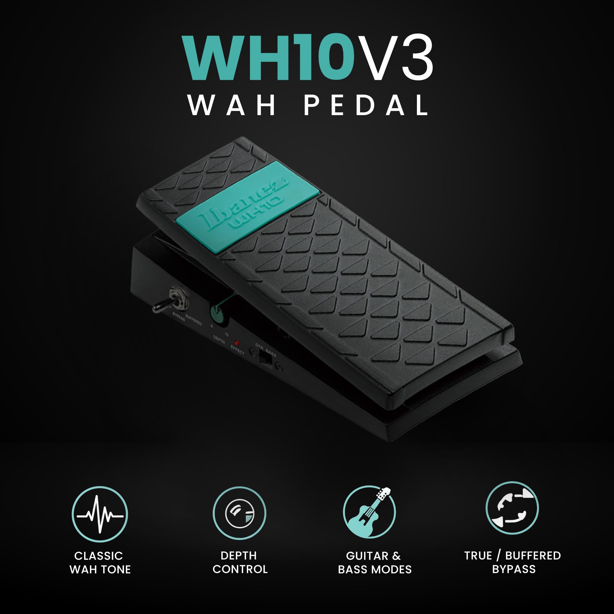 Ibanez WH10 V3 Wah Pedal w/ Power Supply