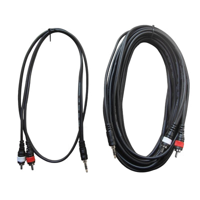 Gearlux TRS to Dual RCA Stereo Breakout Cable - 10 Feet