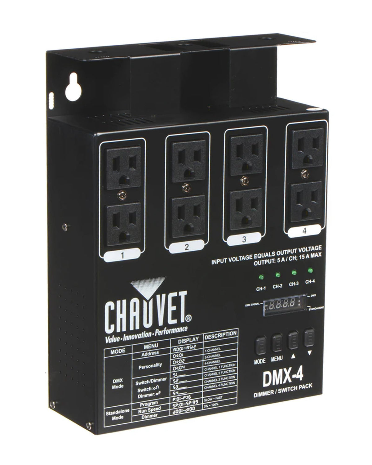 Chauvet DJ DMX-4 LED Lighting Controller w/ DMX Cable