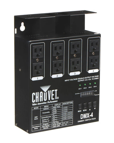 Chauvet DJ DMX-4 LED Lighting Controller w/ DMX Cable