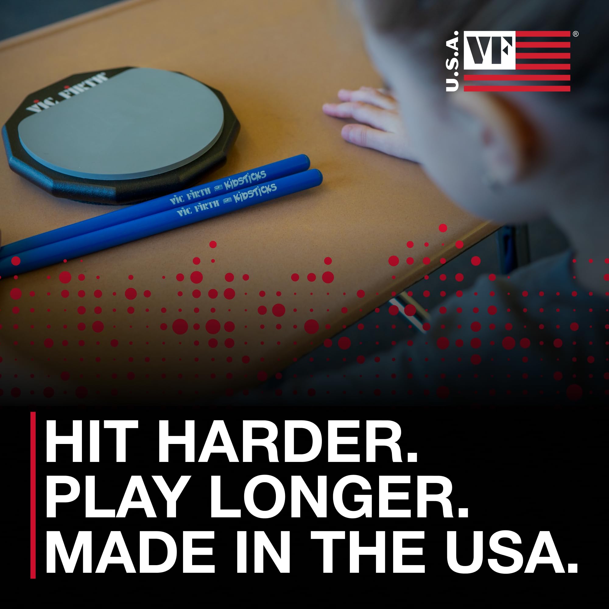 Vic Firth American Classic Blue Kidsticks