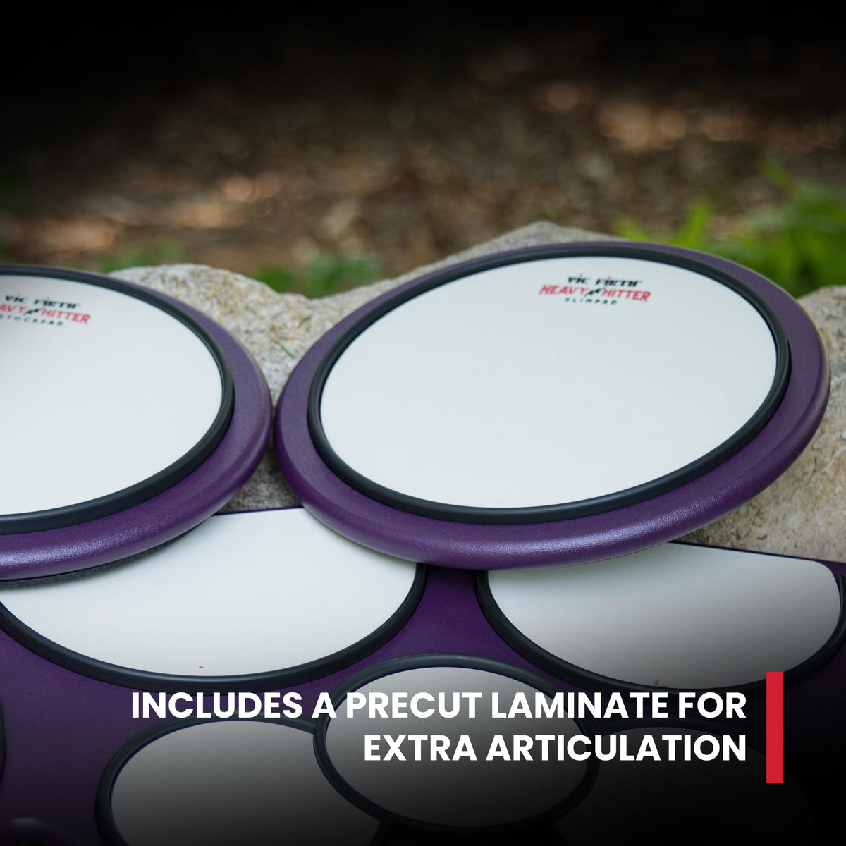 Vic Firth HHPSTR Heavy Hitter Stockpad Practice Pad with Rim