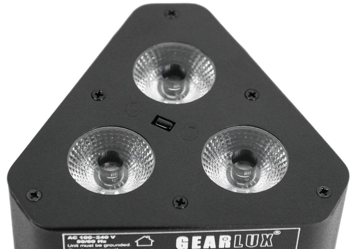 Gearlux Truss 4-Watt RGBW LED Quad 8 Channel Stage Light with Remote Control