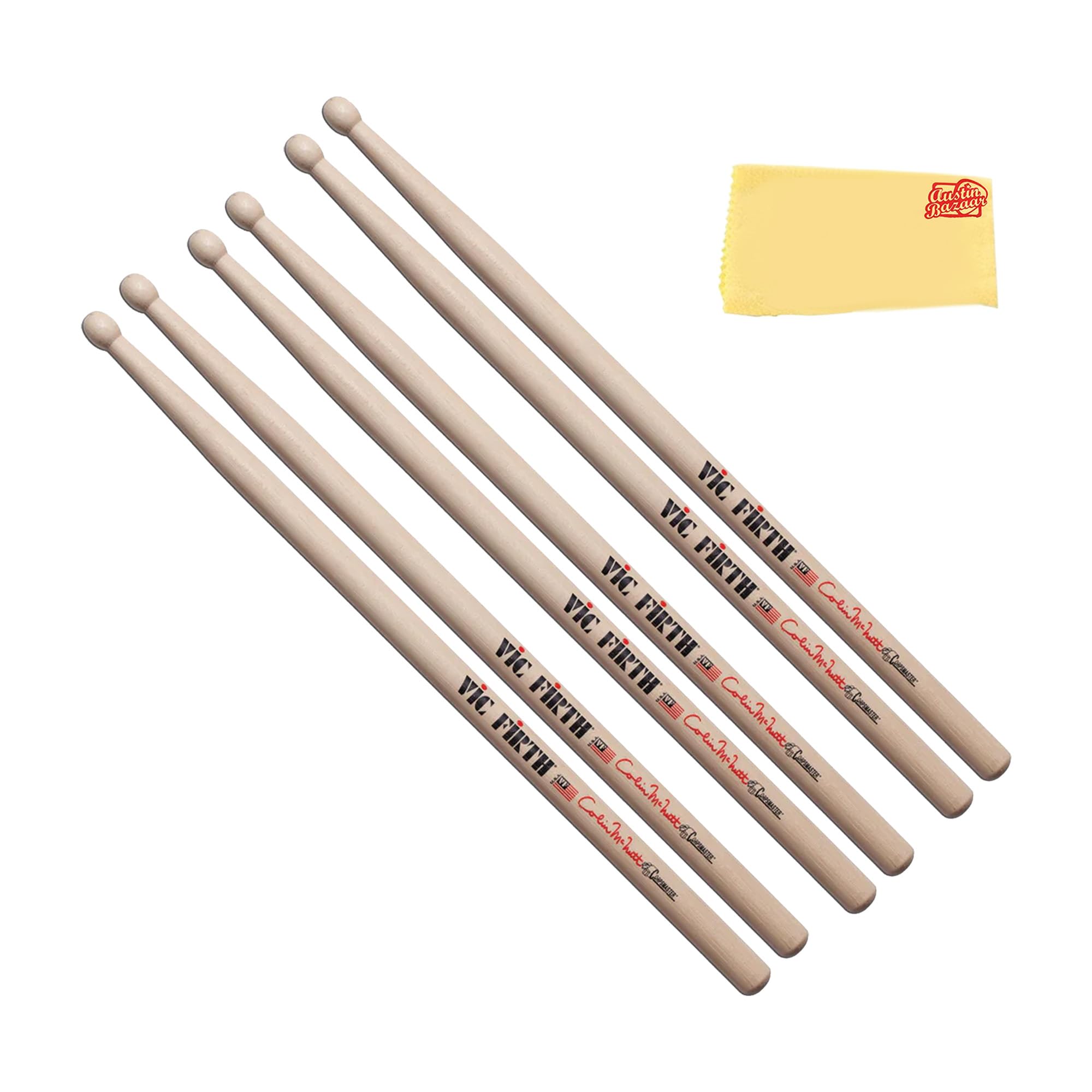 Vic Firth SCM Corpsmaster Signature Snare Colin McNutt Drumsticks - 3 Pack