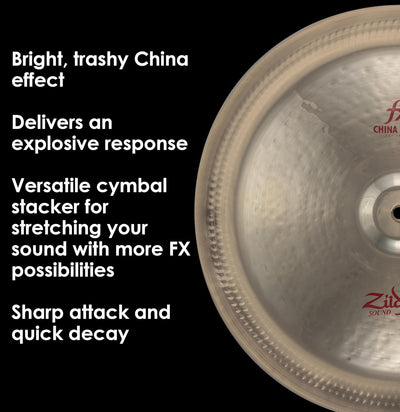 Zildjian A0618 18" FX China Trash Cymbal w/ Felts
