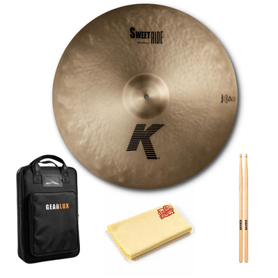 Zildjian K0732 23" K Sweet Ride Cymbal w/ Drumstick Bag