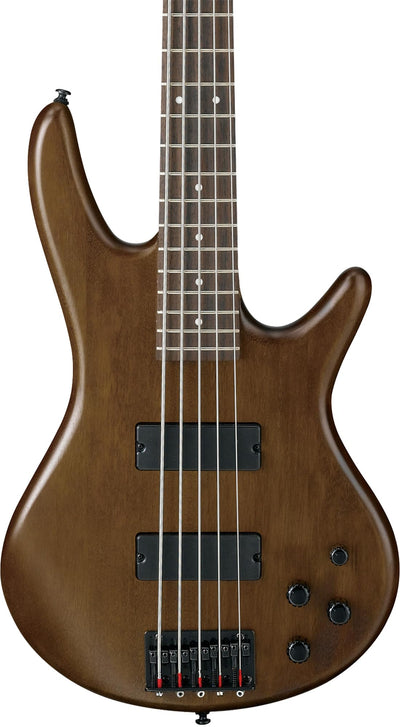 Ibanez GSR205B SR Gio 5-String Bass Guitar - Walnut Flat w/ Gig Bag