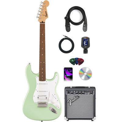 Fender Squier Sonic Stratocaster HSS - Surf Green w/ Frontman 10G Amplifier