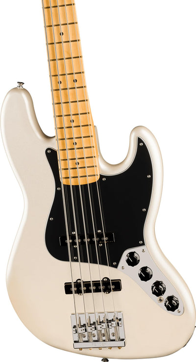 Fender Player II Modified Active Jazz Bass V - Olympic Pearl w/ Cleaning Kit