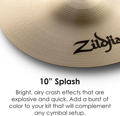 Zildjian A0211 10" A Splash Cymbal w/ Felts