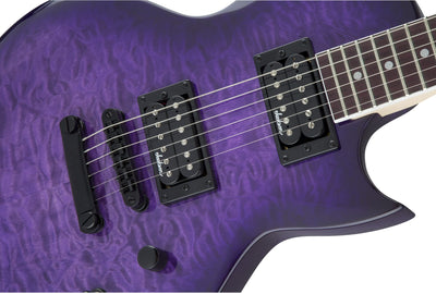 Jackson JS Series Monarkh SC JS22Q Electric Guitar - Transparent Purple Burst w/ Instrument Cable