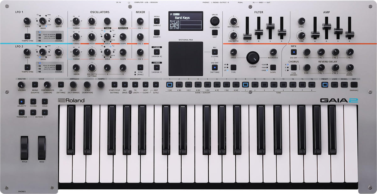 Roland GAIA 2 Synthesizer w/ Adjustable Stand