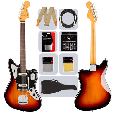Fender American Professional Classic Jaguar - 3-Color Sunburst w/ Cleaning Kit