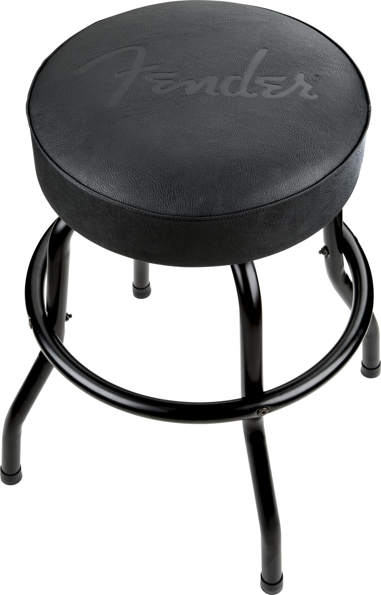 Fender Embossed Black Logo Barstool - Black w/ Picks