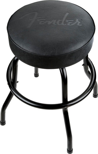 Fender Embossed Black Logo Barstool - Black w/ Picks