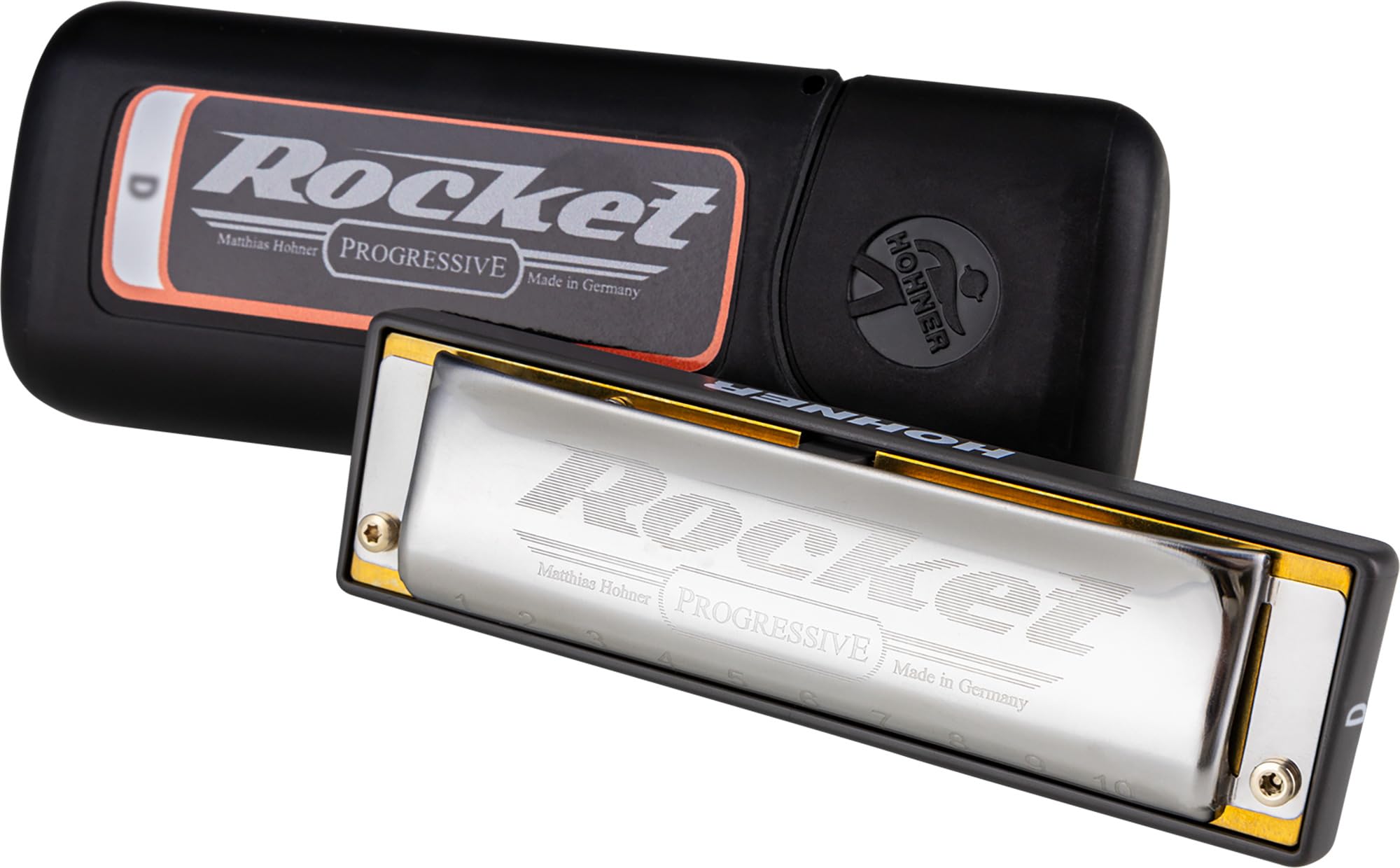 Hohner Progressive Rocket Harmonica - Key of D Major