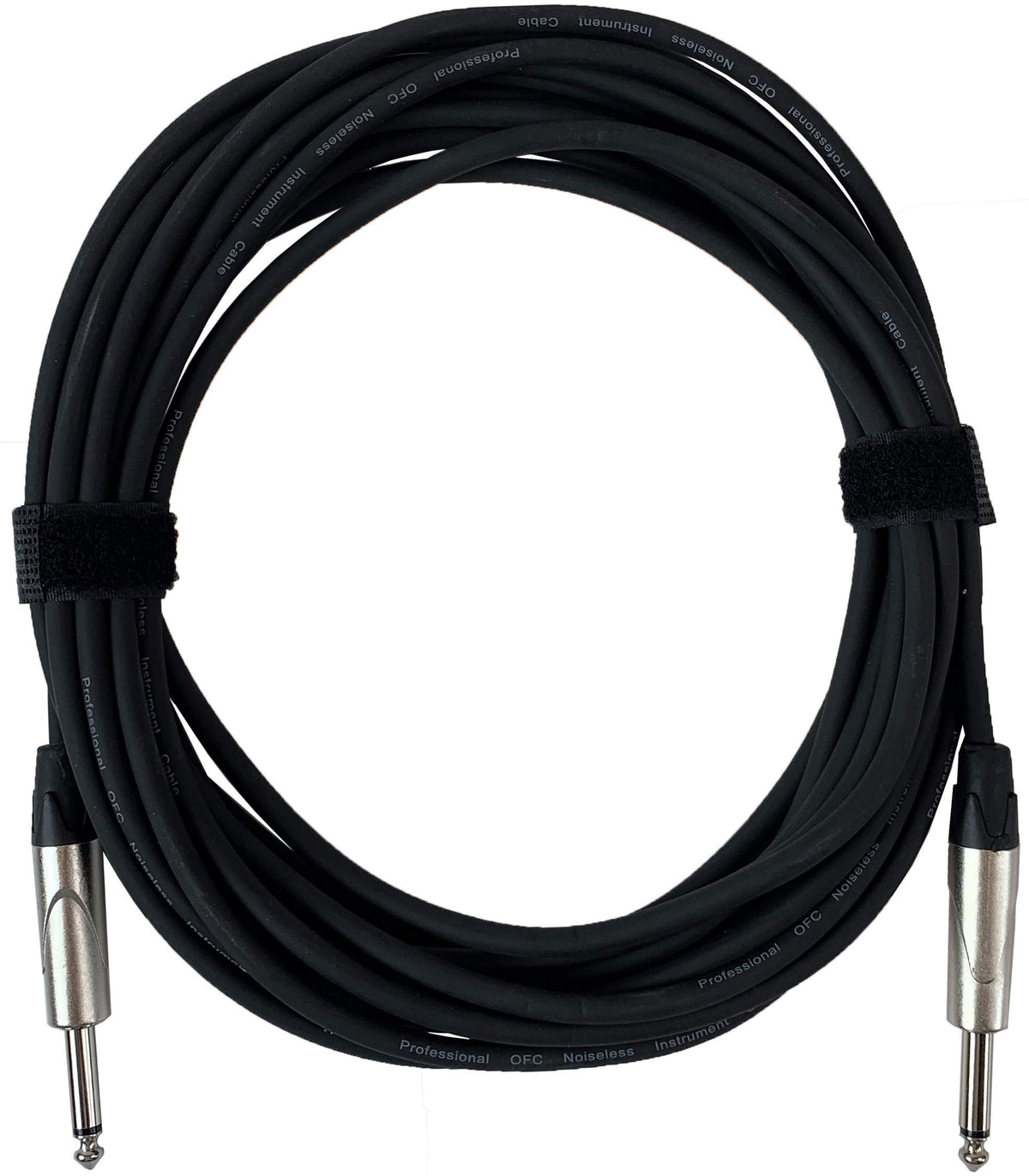Gearlux Instrument Cable, 1/4 Inch, Straight-Straight, Black, 25 Foot - 3 Pack