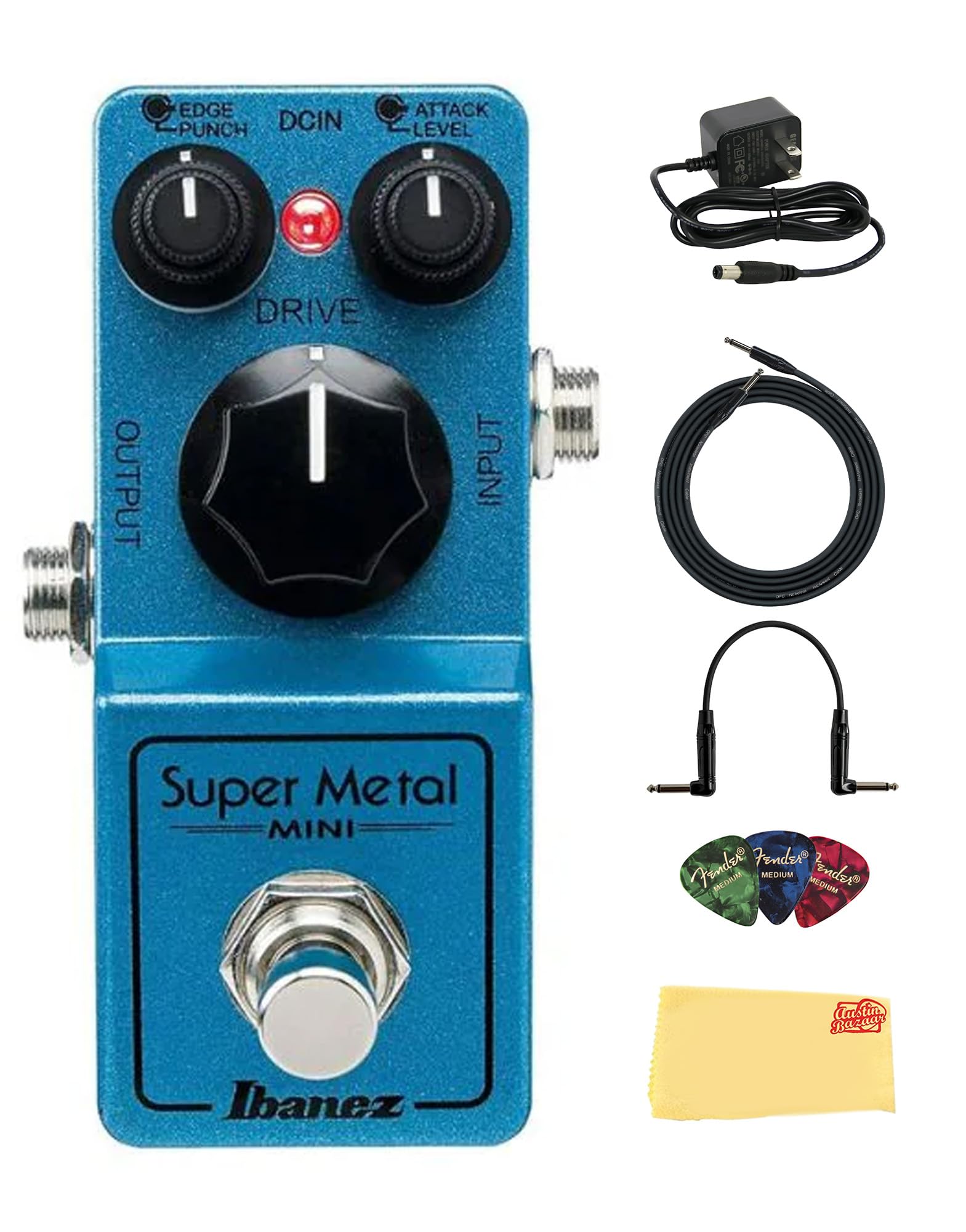Ibanez SMMINI Mini Super Metal Distortion Pedal w/ Power Supply