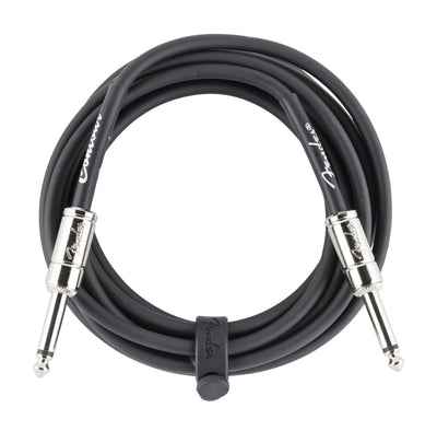 Fender Contour 10-Foot Instrument Cable, Straight-Straight, Black - 2 Pack