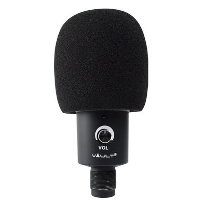 Vault U750 USB Condenser Podcast Microphone with Tripod Stand