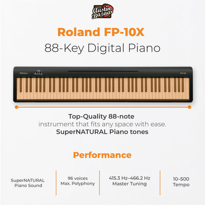 Roland FP-10 88-Key Digital Piano w/ Furniture Stand