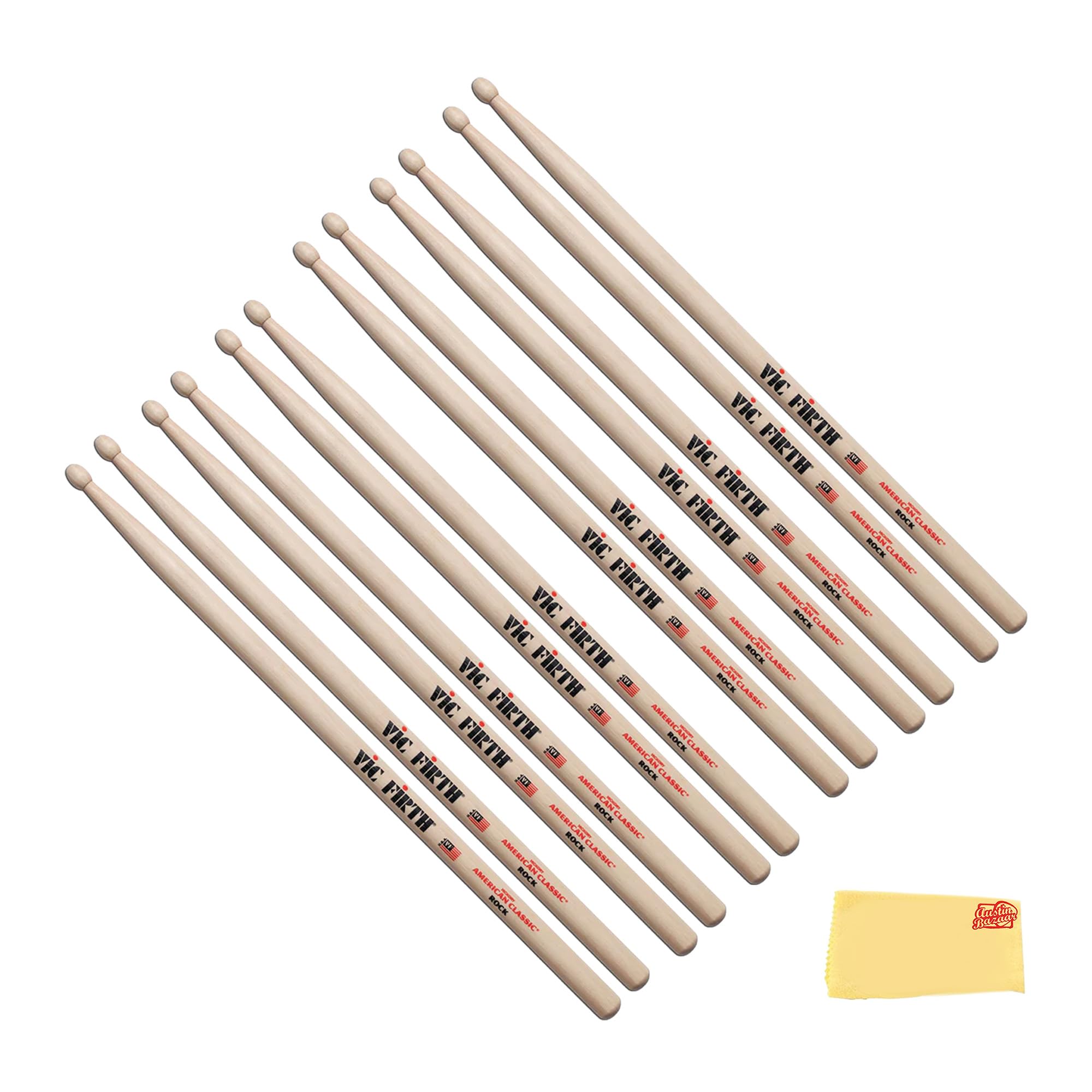 Vic Firth American Classic Rock Drumsticks - 6 Pack