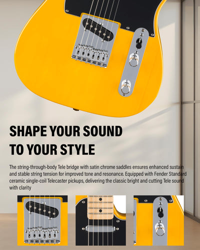 Fender Standard Telecaster - Butterscotch Blonde w/ Guitar Cleaning Kit