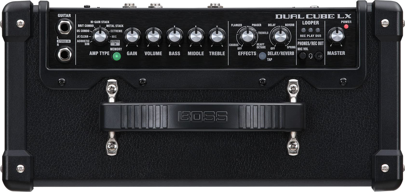 Boss Dual Cube LX Portable Electric Guitar Combo Amplifier w/ Instrument Cable