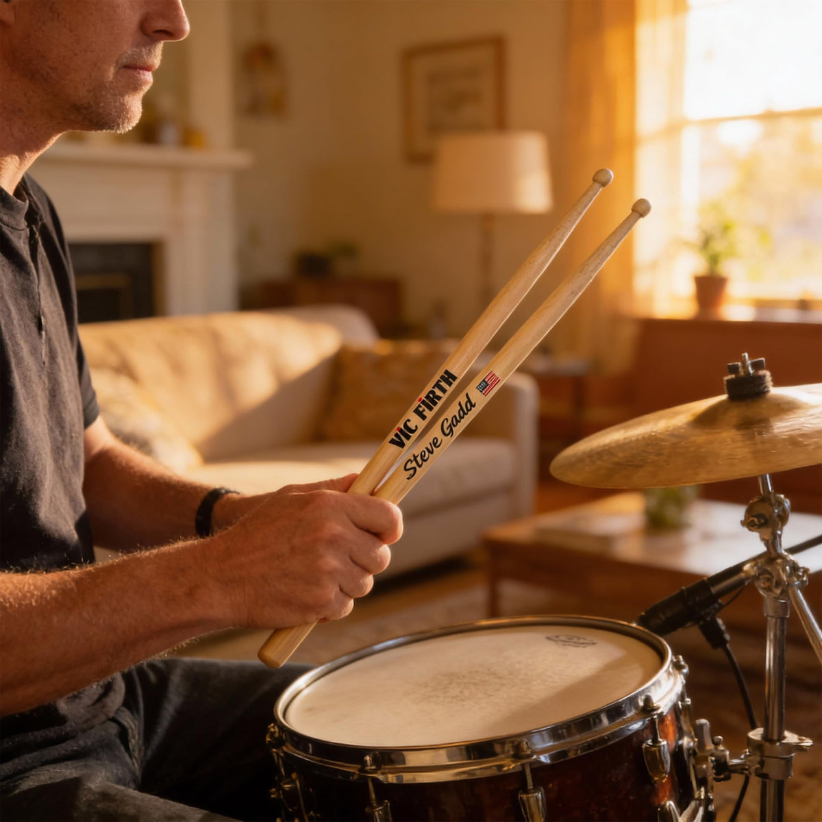 Vic Firth SSG2 Signature Series Steve Gadd Natural Drumsticks - 3 Pack