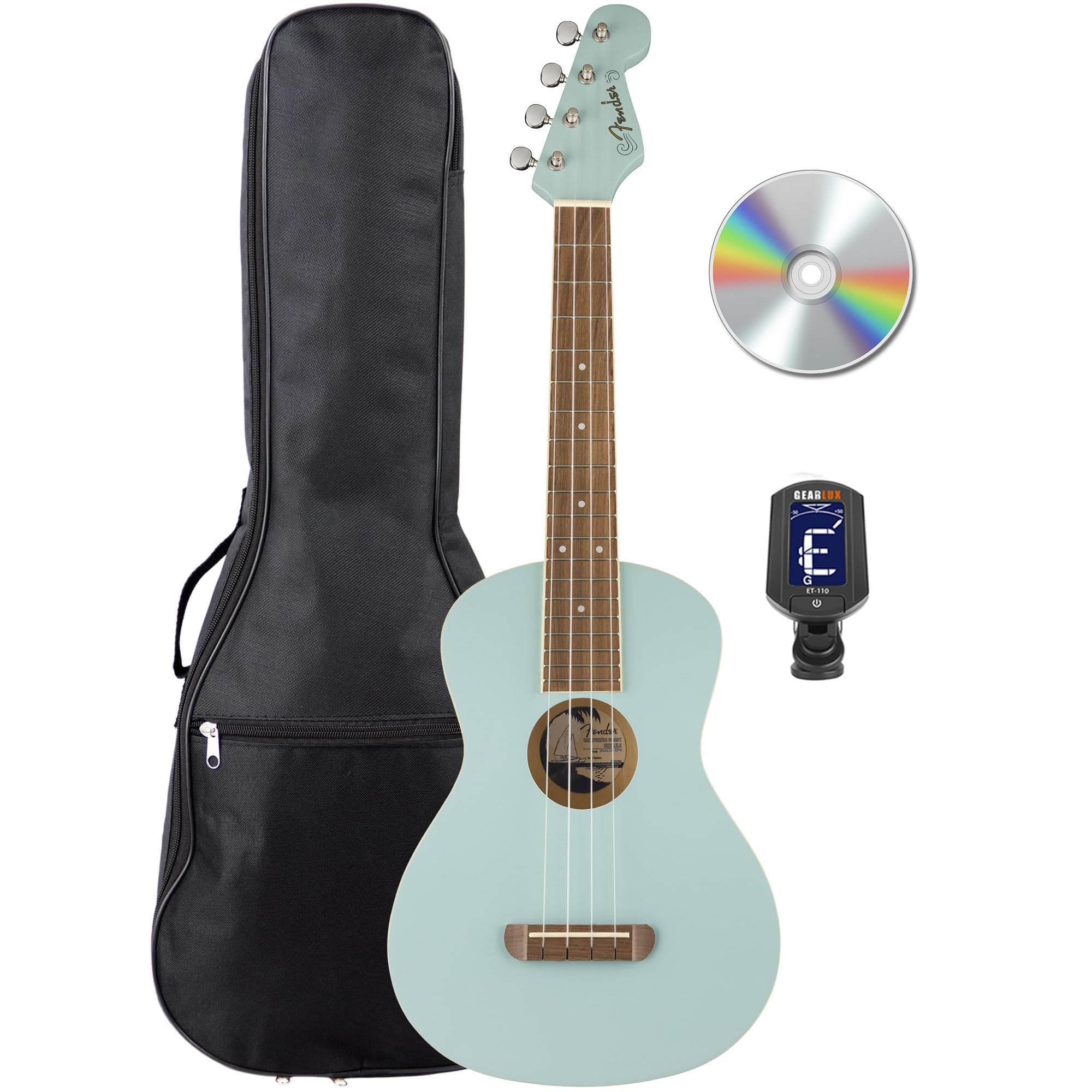 Fender Avalon Tenor Ukulele - Daphne Blue w/ Gig Bag
