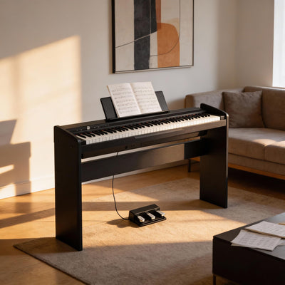 Korg LP-180 Contemporary Home Digital Piano - Black w/ Furniture Bench