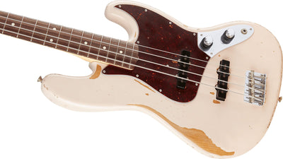 Fender Flea Jazz Bass - Roadworn Shell Pink w/ Guitar Cleaning Kit