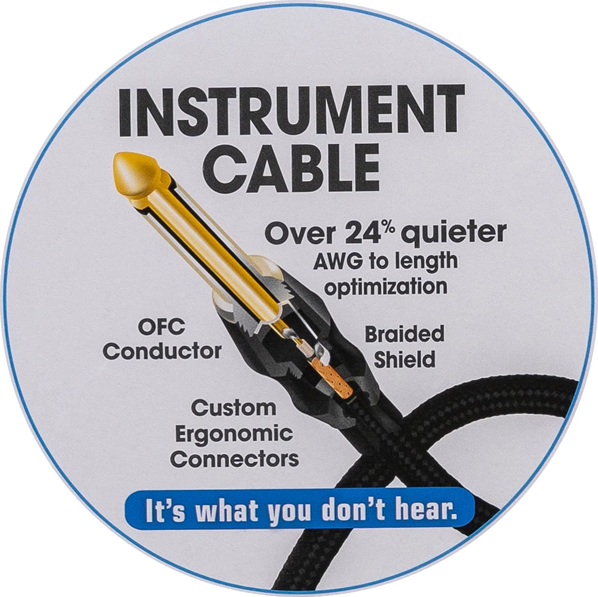 Cleartone 5-Foot Studio Smart Instrument Cable, Straight-Straight, 24 AWG - 3 Pack