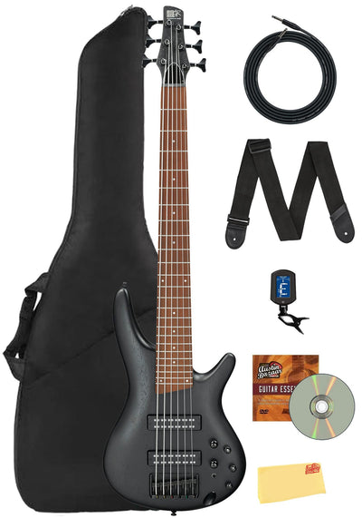 Ibanez SR306EB SR Standard 6-String Bass Guitar - Weathered Black w/ Gig Bag