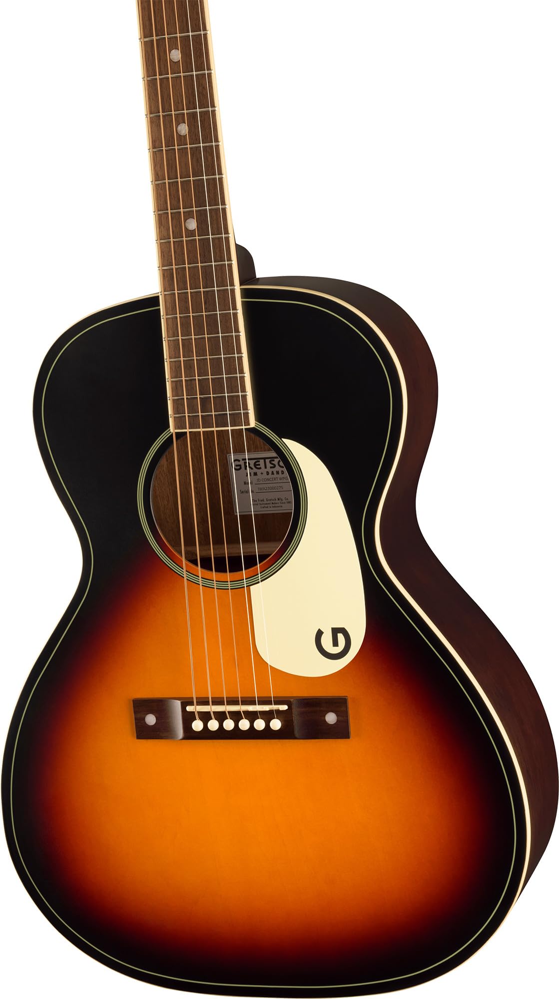 Gretsch Jim Dandy Concert Acoustic Guitar - Rex Burst w/ Strap