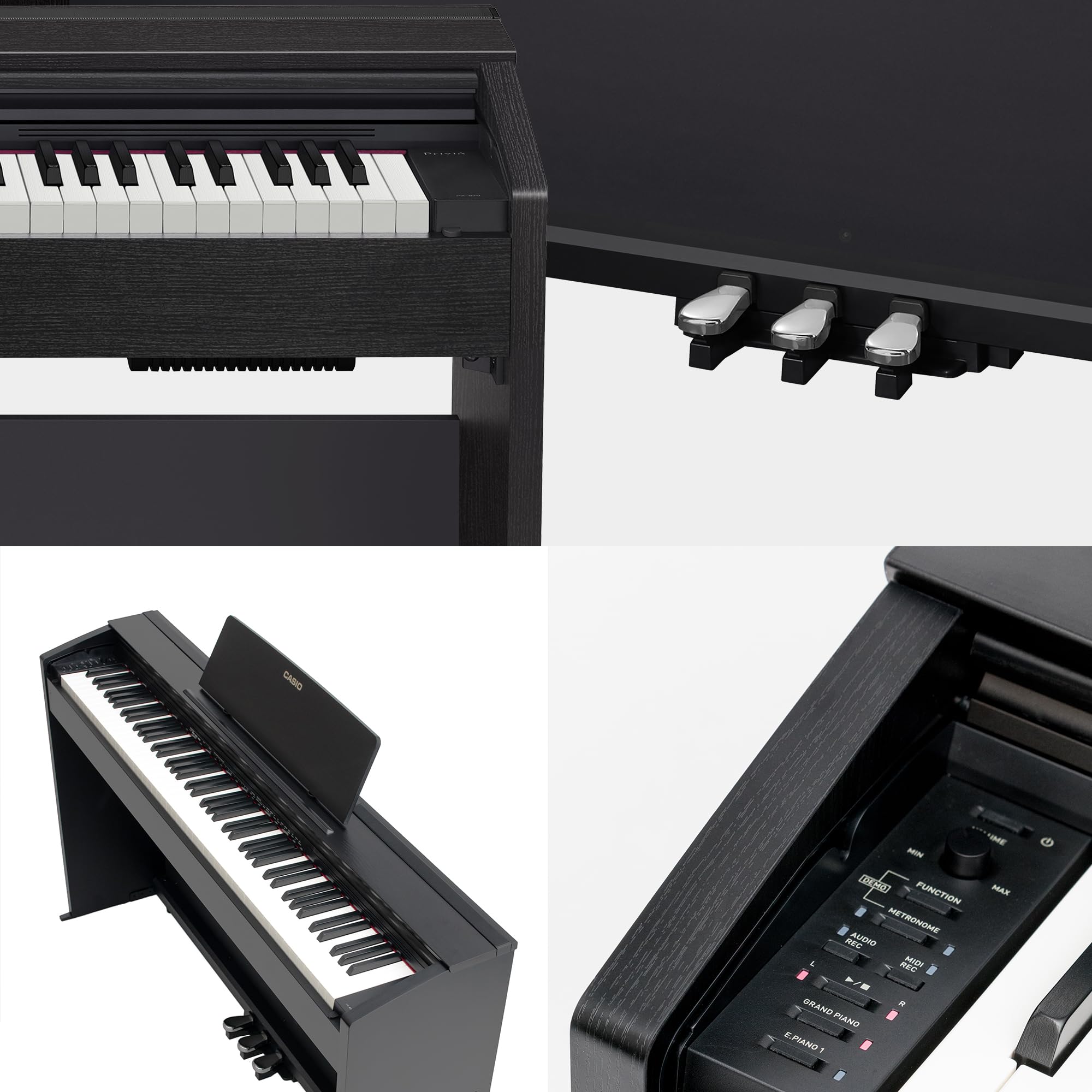 Casio PX-870 Privia Digital Piano - Black w/ Adjustable Bench