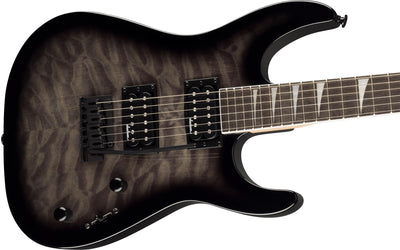 Jackson Dinky JS20 DKQ 2PT Electric Guitar - Transparent Black w/ Instrument Cable